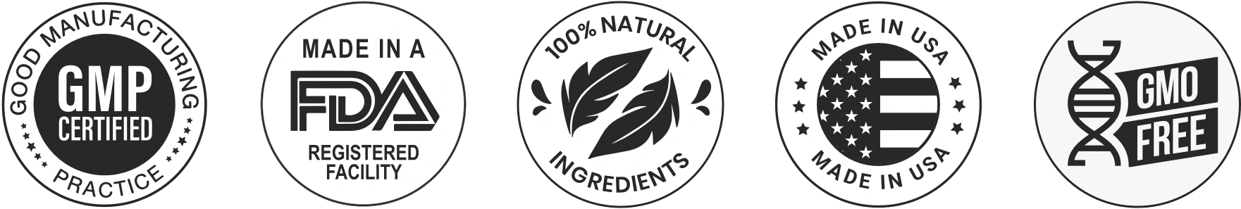Jertaris Certifications - Natural, Non-GMO, Made in USA
